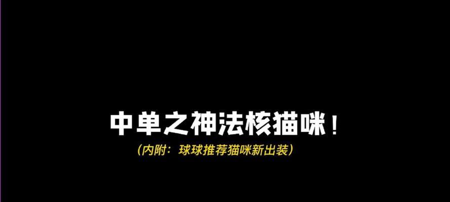 《电动猫咪出装攻略大全》（提供详细出装策略，助力你的电动猫咪成为无敌战士）